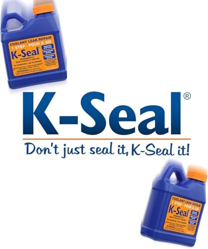 Authentic K-Seal permanent radiator stop leak fluid showing usage instructions on the packaging
