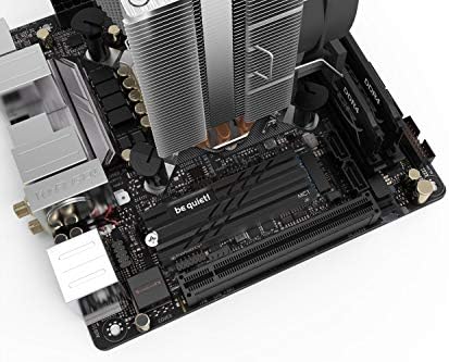 be quiet! MC1 aluminum heatsink top view showing all black finish