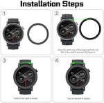 Sleek replacement watch bumper bezel installation method demonstration