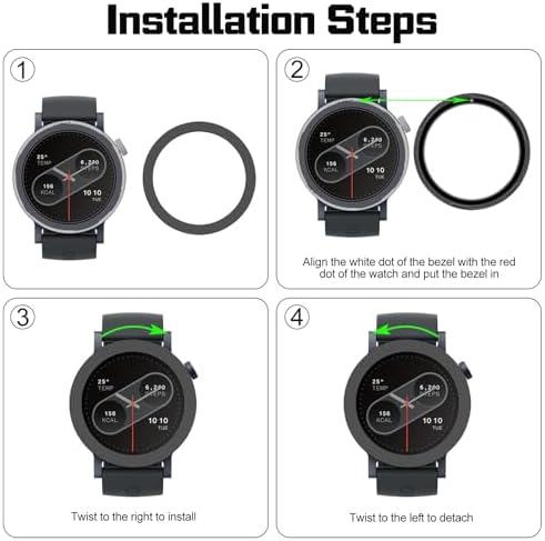 Sleek replacement watch bumper bezel installation method demonstration