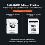 Gigastone high speed memory card showcasing retail packaging highlighting A2 V30 specifications