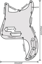 Prewired Loaded Pickguard For Fender Precison P Bass Guitar Part Black - Image 3