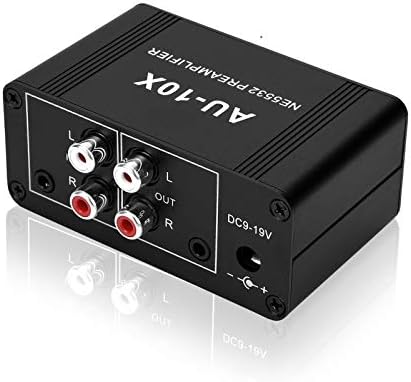 ATNEDCVH portable headphone amplifier showing dual NE5532 op amp circuit