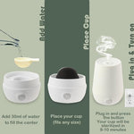 Compact menstrual cup cleaning device with power cord for home use