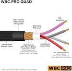 WBC Pro Quad cable coiled showing flexibility