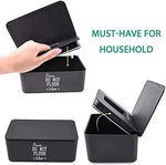 Moorfowl bathroom wipes box highlighting the premium three layer seal lid designed to lock in moisture