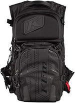 Klim Nac Pak technical riding bag back panel display highlighting race inspired shoulder straps