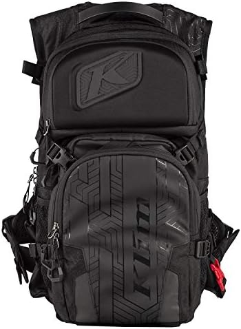 Klim Nac Pak technical riding bag back panel display highlighting race inspired shoulder straps