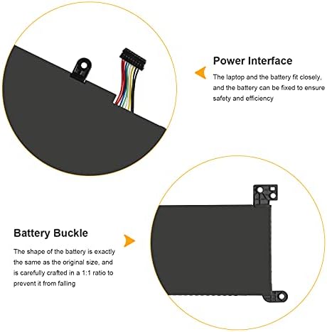 Asuncell 30Wh battery product labels detailing voltage and manufacturing specifications.