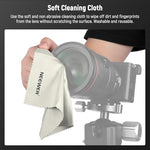 Close up view of the robust ABS plastic construction on the Neewer center pinch camera lens protector.
