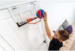 SKLZ foam basketball being used with mini indoor hoop