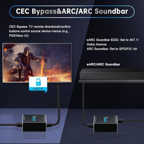 ROFAVEZCO 4K 120Hz HDMI 2.1 converter compact portable design