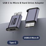 Four pack of Jadebones Type C female to Micro B male converters on a clean background