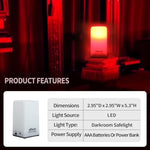 eTone photographic safe light demonstrating compact dimensions for home darkrooms