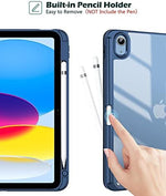 ProCase shockproof iPad cover showing integrated Apple Pencil holder slot