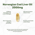 Supplement facts panel on Deal Supplement cod liver oil showing vitamin A and vitamin D3 levels.