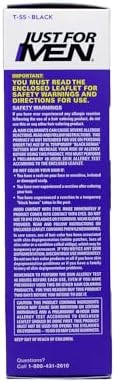 Side profile of Just For Men Touch of Gray premium imported men hair care packaging instructions.
