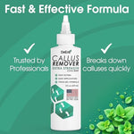 Extra strength foot callus gel for cracked heel repair and smoothing.