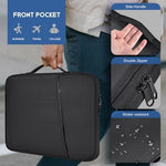 12.9-13 inch iPad Pro Case, Padded Travel Carrying Sleeve for iPad Pro 13-in M5 M4 & iPad Air 13-in M2 M3(2025) w/Magic Keyboard, Water-Resistant Shockproof iPad Soft Bag Cover Accessory Pocket -Black - Image 6