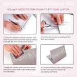 Three piece floral notebook protector featuring main lid and touchpad pieces