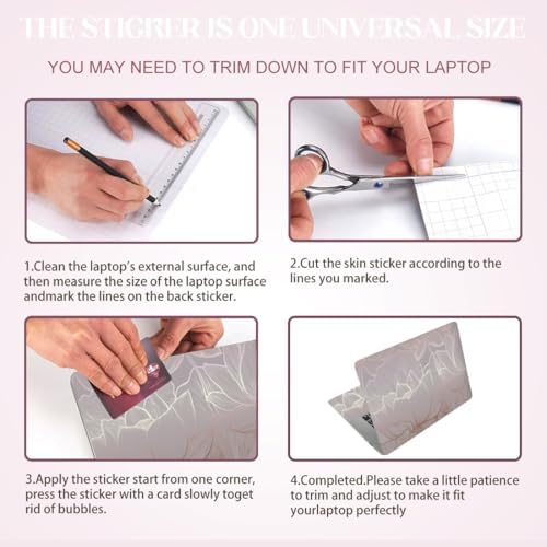 Three piece floral notebook protector featuring main lid and touchpad pieces