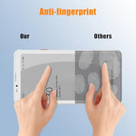 Close up view of the paper feel texture on Wuniak screen protector