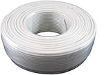 One hundred meter bulk reel package of twenty six AWG gauge telephone cord line.