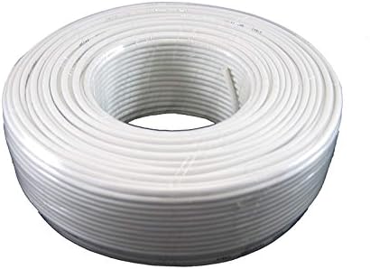 One hundred meter bulk reel package of twenty six AWG gauge telephone cord line.