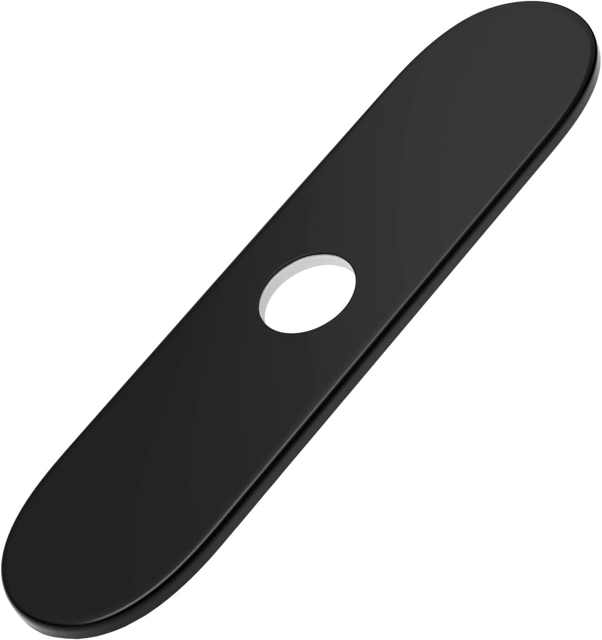 BWE 10-Inch Brushed Nickel Deck Plate, Faucet Hole Cover for 3-Hole Sink | 8" Widespread, SUS 304, Foam Gasket, Easy Installation, Racetrack Design, Universal Fit, Modern Design, Kitchen & Bathroom - Image 11