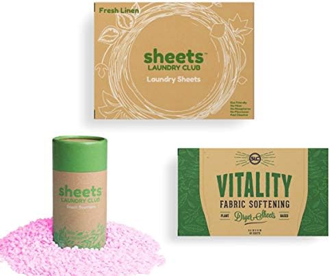 Eco-friendly liquidless laundry detergent sheets 50 pack box for 100 loads.