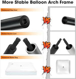 Chamvis balloon garland stand showcasing the water fillable bases and flexible glass fiber poles.