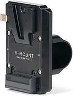 Side profile of Tilta TGA-RG-V battery plate illustrating the secure locking toggle