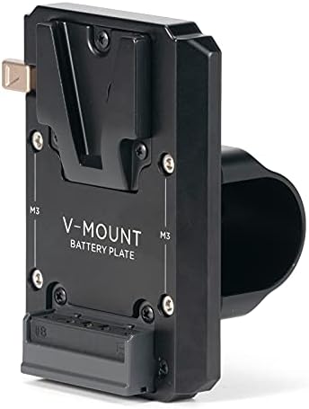 Side profile of Tilta TGA-RG-V battery plate illustrating the secure locking toggle