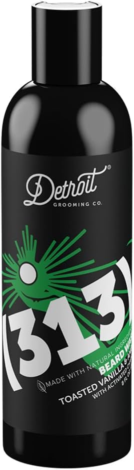 Detroit Grooming Co. Beard Wash - Men's Deeply Cleansing Shampoo for Beards and Mustaches - Aloe Vera and Essential Oils for Refreshing - Cedarwood & Amber Scent - Black Edition - 8oz - Image 12