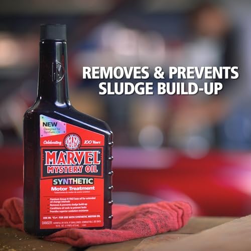 Marvel Mystery Oil synthetic engine treatment for sludge removal