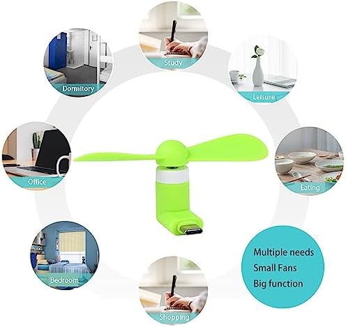 Travel friendly small cell phone fan pack organized inside a compact storage pouch