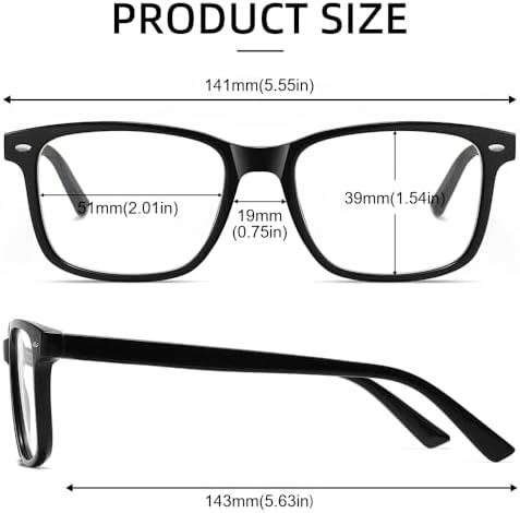 Blue light blocking myopia spectacles in transparent frame finish
