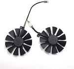 inRobert graphics card replacement fans showing close up detail of the 12V 0.40A specifications label