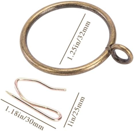 TXZWJZ brass pinch pleat curtain hooks set