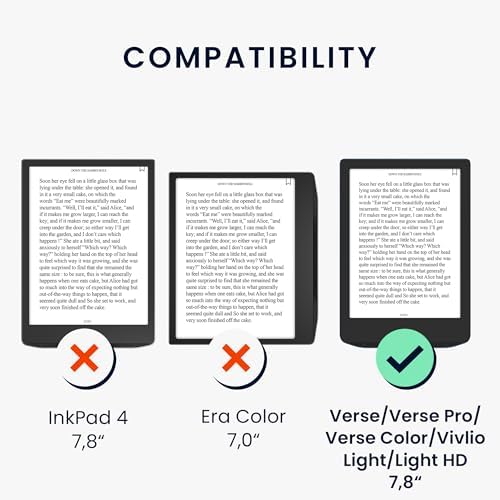 Kwmobile e-reader case anthracite folded in stand mode
