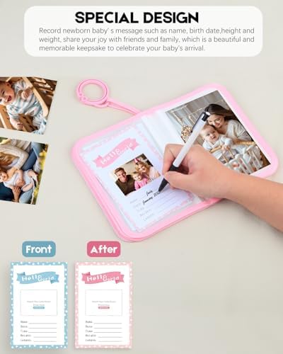 Toddler friendly pink memory book made of safe cloth material