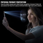 EYSOFT front camera cover slider closed position blocking the lens on an iPhone