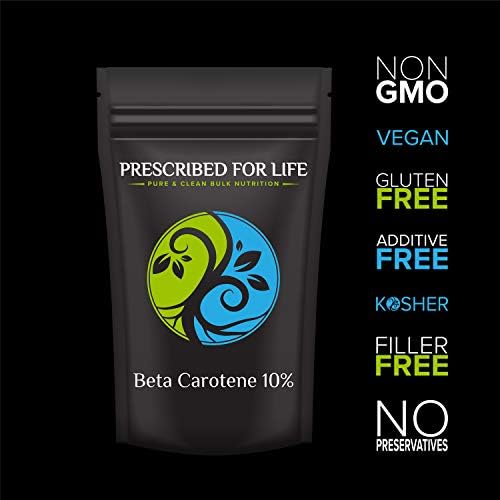Side angle of Prescribed For Life nutritional supplement pouch showing product text and net weight.