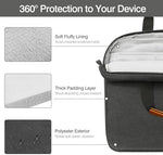 MoKo universal tablet sleeve dual pocket storage organizing charger and cables