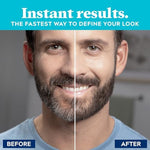 Just For Men temporary facial hair and eyebrow color kit with applicator brush on plain background