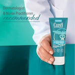 Curel fragrance free hand cream texture demonstration
