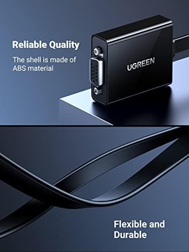 Close-up of the compact and lightweight UGREEN electronic adapter body illustrating its portable design for travel.