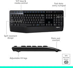 Logitech computer keyboard and mouse set for workspace organization