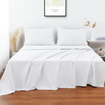 Shunjie Home standalone white top sheet layered beautifully in a modern bedroom setting