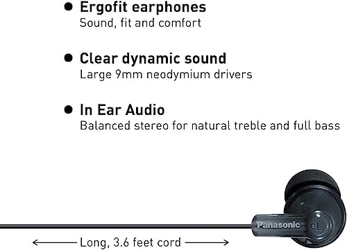 Close up of Panasonic ErgoFit ergonomic silicone earpads